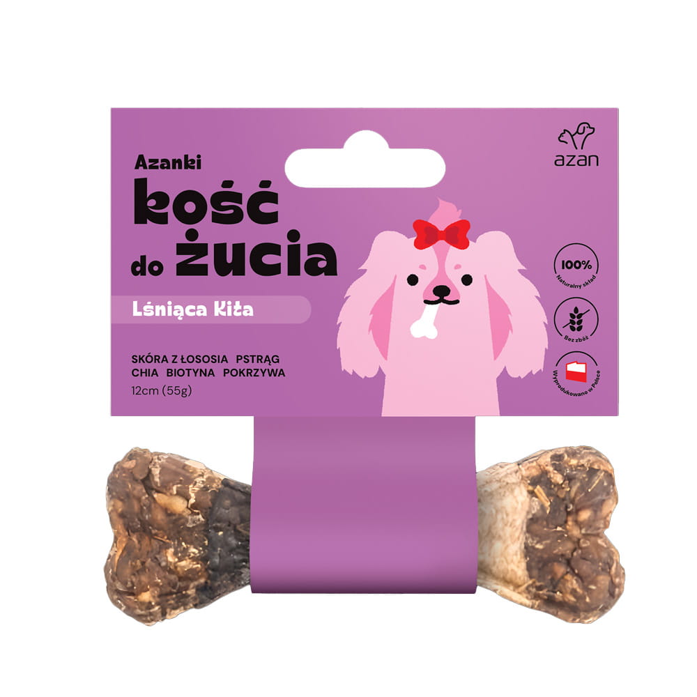 Azanki Kość Lśniąca Kita – Dla Lśniącej Sierści 12cm